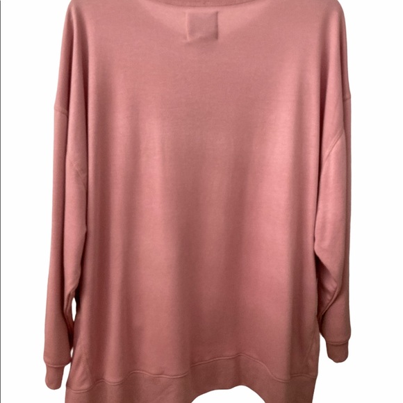 Blush Pink Long Sleeves Top Sweater Small - Picture 2 of 5